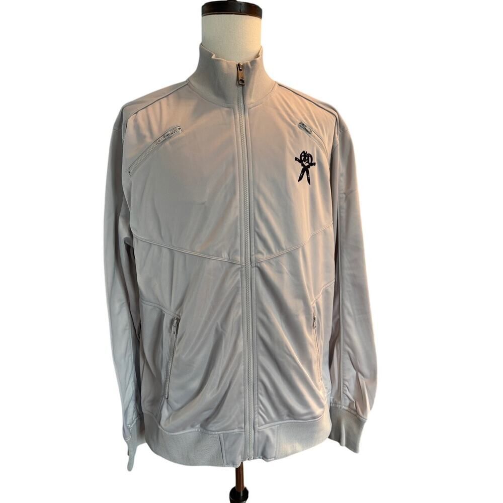 NWT Artful Dodger Track Jacket 4 Pockets Full Zipper Close COLOR: TIN Size XXL